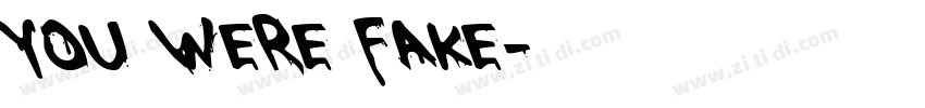 You were fake字体转换